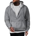 thumbnail image 6 of LTTVQM Zipper Hoodies for Men Lightweight Long Sleeve Fashion Hoodie Relaxed Fit Mid Waist Sweatshirts with Pockets Gray 2XL, 6 of 6