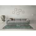 thumbnail image 3 of Ahgly Company Indoor Rectangle Persian Light Blue Traditional Area Rugs, 7' x 10', 3 of 4