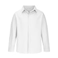 thumbnail image 6 of New Men's Casual Cotton And Linen Long Sleeve Shirt Solid Lapel Hidden Button Fashion Comfortable High Street Top Men's Clothes Breathable Lapel Top, 6 of 6