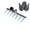 D, variant on Garden Rake, Gardening Tools Heavy Duty, Sharp Durable Garden Weeding Tools, Steel Hardened Hoe Hand Rake, Hoe Weeding Rake, for Backyard Lawn Loosening Planting Weeding, with Gloves