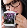 thumbnail image 2 of 3drose, Lilac Flowers, 15oz Two-tone Black Mug, 2 of 6