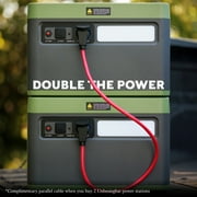 Swiss Tech 2400W portable power station 2060Wh solar generator for camping & emergency backup