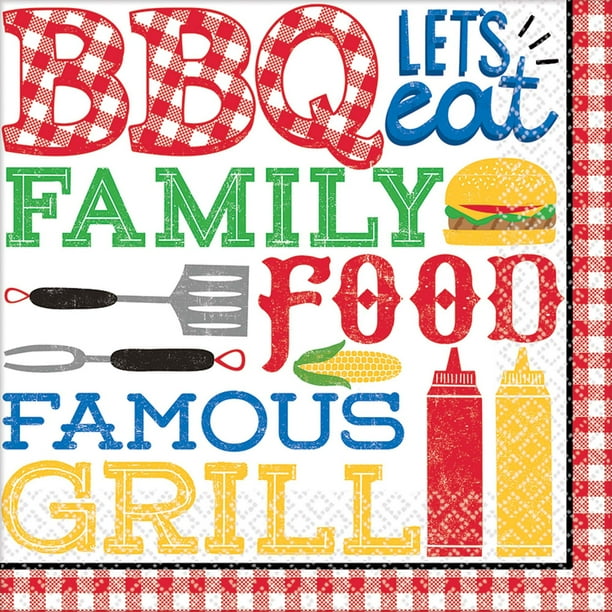BBQ Picnic Luncheon Napkins