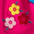 thumbnail image 6 of LYMAYTER 3-8Y Toddler Girls Dress Kids Summer Crew Neck Dress Butterfly Embroidered Princess Dress Kids Printed Princess Sundress, 6 of 9