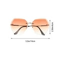thumbnail image 4 of Phenofice 1Pack Graduation Party Eyeglasses PC Frame Gradient Tea Lens For Street Shot, 4 of 8