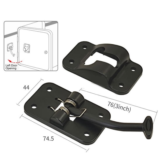 Ana RV T Style Door Latch Holder Catch for Trailer Camper Motor Home left hand door