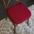 thumbnail image 3 of Sweet Home Collection Memory Foam Honeycomb Non-Slip Back 16" x 16" Chair Pad - Red, 12 Pack, 3 of 7