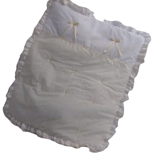 Baby Doll Bedding Regal Crib Comforter, Ecru