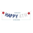 thumbnail image 4 of BNNG Happy 4th of July Banner, Red & Blue With Silver Glitter Fourth of July Banner,Pre-Strung Garland Strand, Independence Day Party Decorations & Decor Patriotic Party Decor, 4 of 8