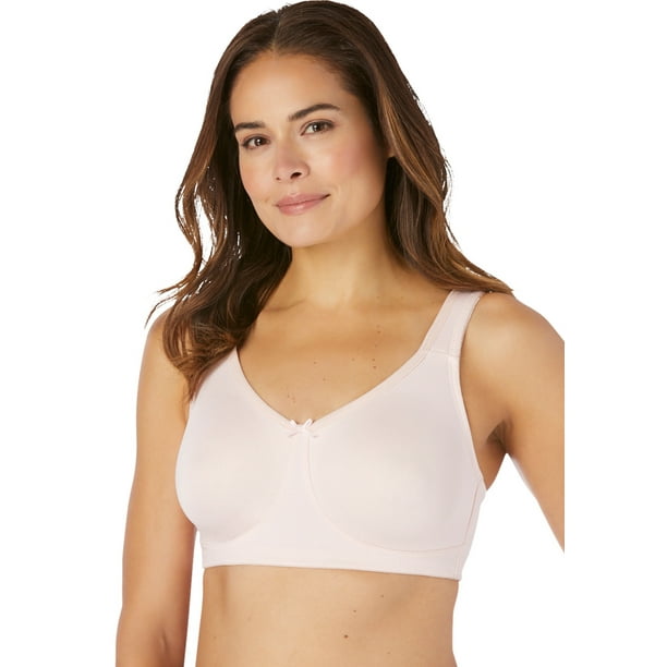 Comfort Choice Comfort Choice Womens Plus Size Breathe Wirefree T Shirt Bra 54 D Shell 