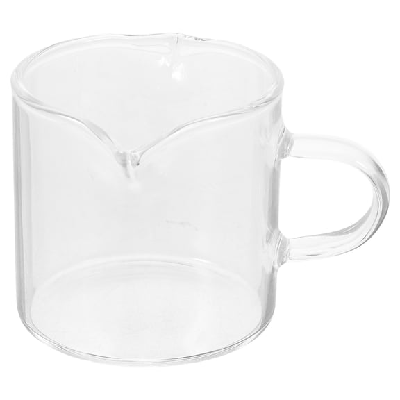 Himition Mini Glass Creamer Pitcher Small Transparent Pourer Coffee Tea Frothing Pitcher for Cream and Serving
