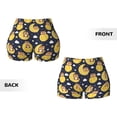 thumbnail image 5 of Haiem Moon Bear No Front Seam Biker Shorts for Women Yoga Workout Gym Bike Shorts with Tummy Control Moisture-Wicking-Small, 5 of 9