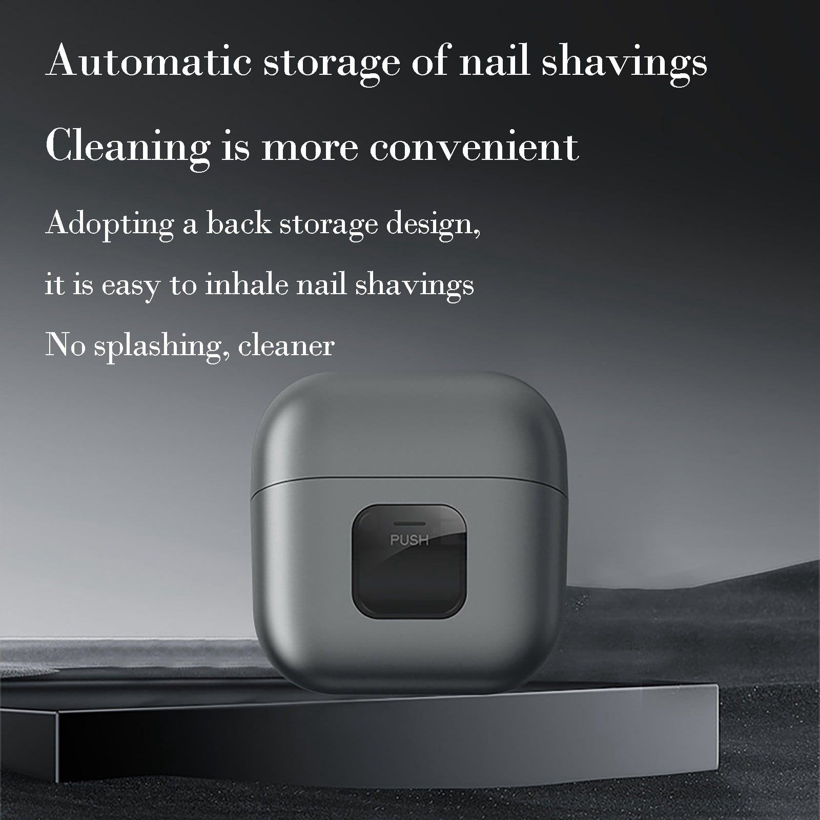 Electric Nail Clipper with LED Light - 2 Speed Automatic Nail File and Grinder, Quiet USB Rechargeable Nail Trimmer with Dust Collection for Adults Seniors Daily Care Use, Portable