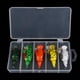 thumbnail image 1 of 5pcs Señuelos Higoodz Crankbait Suave Verde Amarillo Rojo Blanco Verde Oscuro, 1 of 8
