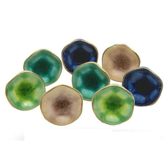 Set of Eight Jordan Mix Ceramic Knobs by Trinca-Ferro