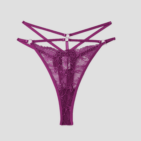 Fulorrnie Underwear for Women Breathable Cheeky Comfort Seamless Panty Cute High Cut Waist Elastic Panties  Purple  XL