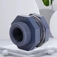 thumbnail image 3 of 2pcs Pvc 3/4 Inch Thread Water Tank Bulkhead Fitting Adapter With Seal Gasket, 3 of 5