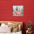 thumbnail image 2 of Stupell Industries Red Barn Santa Delivery Gray Framed Giclee Art design by Jesse Keith, 17 x 17, 2 of 8
