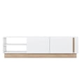 thumbnail image 5 of MinimaDecor Camillo TV Stand for TVs up to 70", Wood, White & Oak Finish, 5 of 7