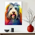 thumbnail image 3 of Bergamasco Sheepdog Dog Canvas Wall Art Colorful Pets Graffiti Highland Canvas Oil Painting Canvas Print Street Art Modern Artwork Living Bedroom Bathroom Home Office Decor, 3 of 4