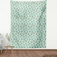 thumbnail image 4 of Botanical Upholstery Fabric by the Yard, Cartoon Style Colorful Cactus Parts and Shades Reflected on Backdrop, Decorative Fabric for DIY and Home Accents, Pale Blue Multicolor by Ambesonne, 4 of 5