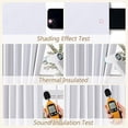 thumbnail image 4 of Cortinas opacas de lino blanco Guken de 107 x 213 cm para sala de estar, 4 of 8