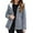 Blue2, variant on Winter Jacket for Womens Winter Padded Coat Lined Thick Warm Jacket Outerwear Windproof Coat Solid Color for Cold Weather Fashion New Keep Warm Jacket Black L