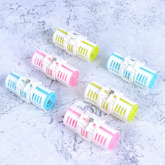 UPOUART 6Pcs Hair Curlers Rollers Plastic Hair Roller Creating Curls Hairstyle Tools for Women Home Use