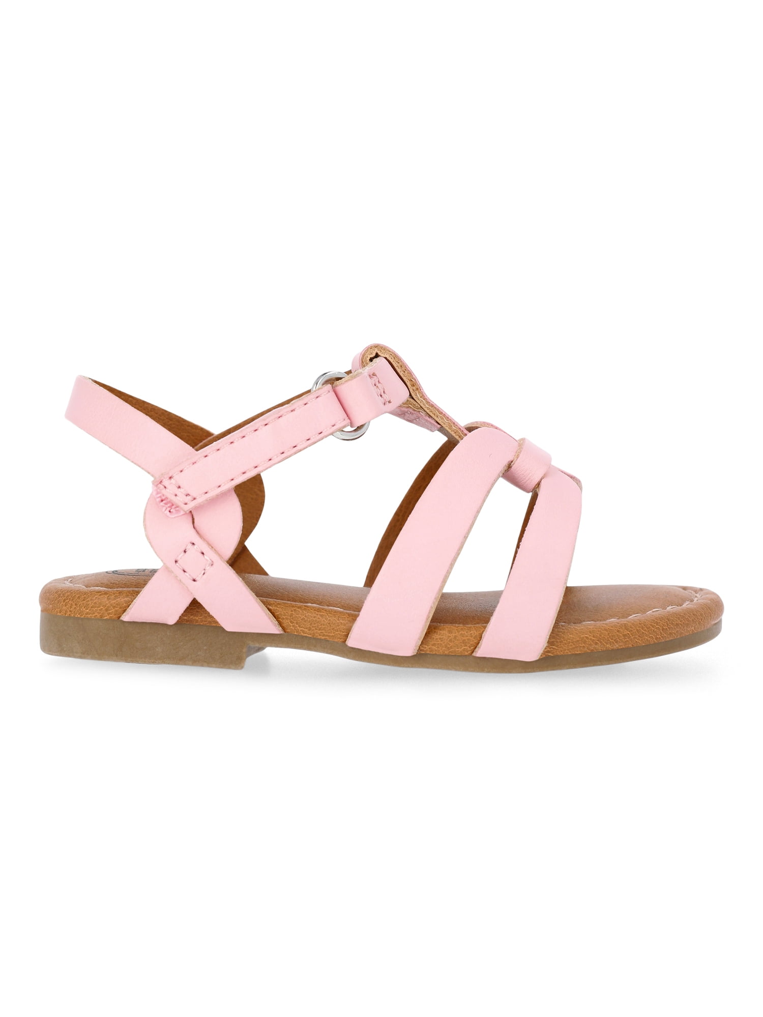 Wonder Nation Baby and Toddler Girls Knot Strappy Sandals