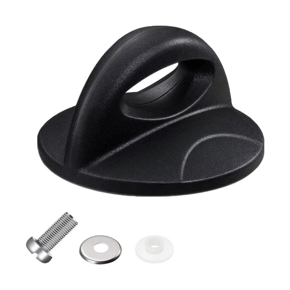 Universal Pot Lid Replacement Knob, Heat Resistant Bakelite Lid Handle with Metal Screw & Rubber Gasket for Glass Pot & Pan Lids