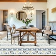 thumbnail image 7 of CCTFS Area Rugs for Living Room Bedroom Dining Room, Machine Washable Print Boho Vintage Aesthetic Carpet, Stain Resistant Floor Cover, Non Slip Low Pile Kitchen Rugs (Yellow blue 8x10ft), 7 of 7