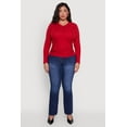 thumbnail image 3 of Women's Plus Size Long Sleeve V Neck Tee, 3 of 5