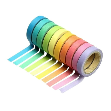 MERRYHAPY DIY Crafts Washi Tape Assorted Colors for Stylish Decoration