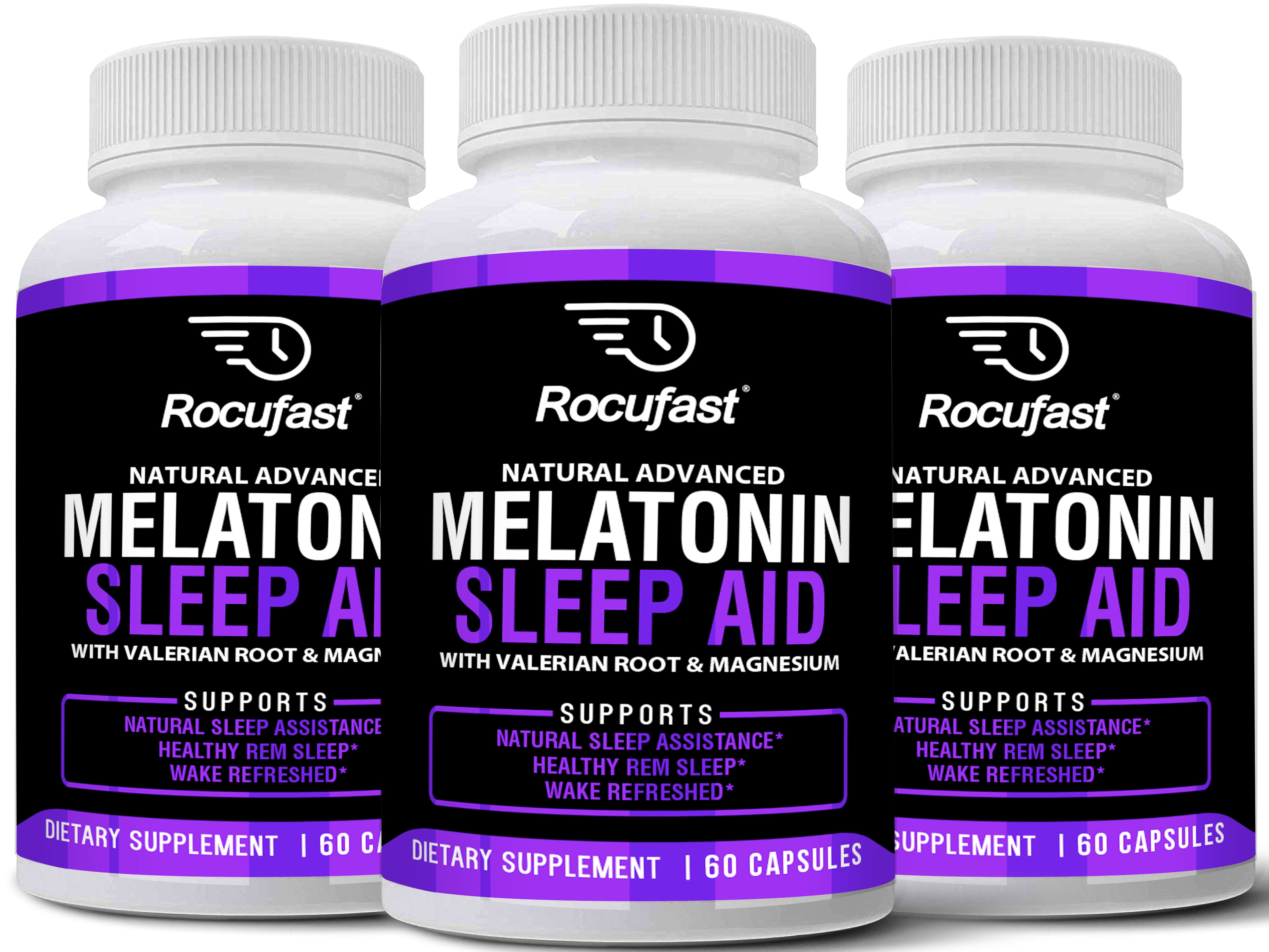 3Pack Sleep Aid with Valerian Root, Patented Suntheanine, 100 Natural