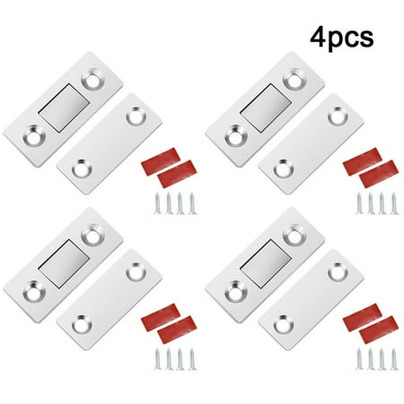 

4 Sets Hole-free Invisible Magnet Door Suction Cabinet Strong Magnetic Attractor