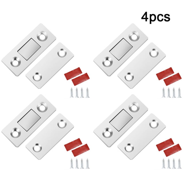 4 Sets Hole-free Invisible Magnet Door Suction Cabinet Strong Magnetic Attractor
