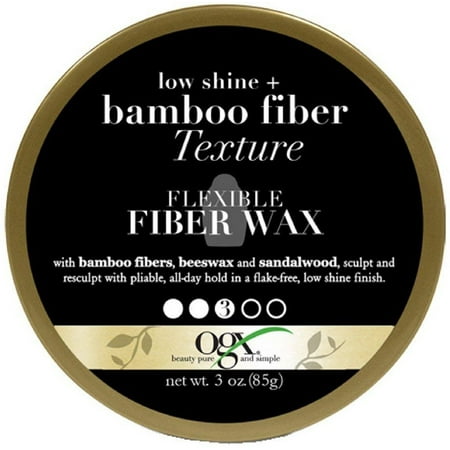 2 Pack Ogx Bamboo Fiber Texture Flexible Fiber Wax 3 Oz