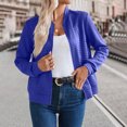 thumbnail image 2 of Womens Waffle Casual Zip Up Cardigan Jacket Long Sleeve Sweatshirt Lightweight Fall Fashion Loose Outwear Top, 2 of 4