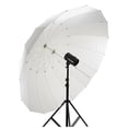 thumbnail image 1 of Fotodiox Umbrella-65in-ShtThru 65 in. Pro 16-Rib Parabolic Umbrella, Shoot-Through Diffusive, 1 of 1