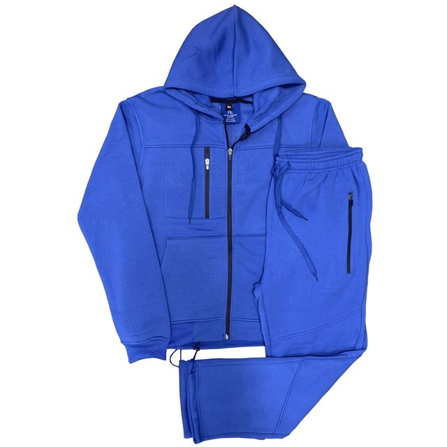 Mens 2-Piece Tech Fleece Sweatsuit Jogging suit Sweat Jacket Sweatpants Fleece Outfit