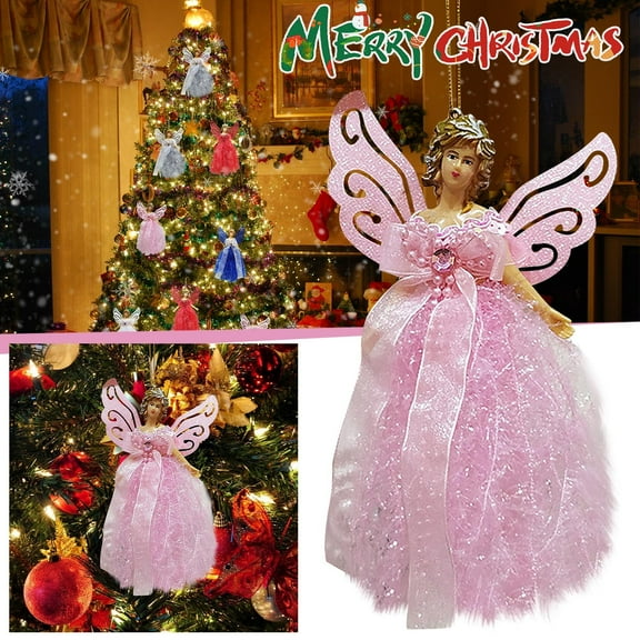 Christmas New Plush Angel Pendant Tree Pendant Children'S Cute Plush Doll Gift Hangs Easy To Use