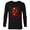 Black, variant on Marvel Deadpool Wade Wilson Head - Long Sleeve T-Shirt for Men - Customized-Black