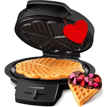 Heart 5 Waffle Maker, Waffle Iron, Adjustable Browning Control & Nonstick, Cool Touch Handle, Easy to Clean, Small Kitchen Appliances