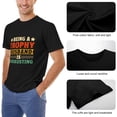 thumbnail image 6 of Being A Trophy Husband Is Exhausting Classic Men's Cotton Short Sleeve HD Print Tee for Casual T-Shirt Crew Neck Top Black 2XL, 6 of 7