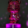thumbnail image 3 of Luz 3D Fuegos artificiales Oso Noche Atenuación Lámpara de fuegos artificiales de vidrio 3D Regalo romántico para niños, 3 of 9