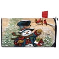 thumbnail image 3 of Briarwood Lane Winter Friends Snowman Magnetic Mailbox Cover, 3 of 3
