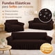 thumbnail image 1 of 3 Piezas Cubre Sillones 1 2 3 Plazas, Funda Elástica de Spandex con Falda Decorativa, Protector Antimanchas y Antiarañazos para Gatos y Perros, Cobertura Completa para Sala, Oficina y Hogar,color 1, 1 of 19
