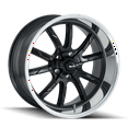 thumbnail image 3 of 17x7 Ridler 650 Matte Black/Polished Lip Wheel 5x4.75 (0mm), 3 of 4