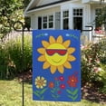 thumbnail image 3 of Northlight Smiling Sun Floral Outdoor Garden Flag 18" x 12.5" - 18" x 12.5", 3 of 5