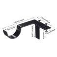 thumbnail image 3 of Dsscvnef Curtain Rod Bracket Set Double Curtain Rod Bracket Does Not Need To Be Drilled the Drill Bit Goes Directly Into the Window Frame for the Curtain Window Bedroom Decoration Adjust, 3 of 7
